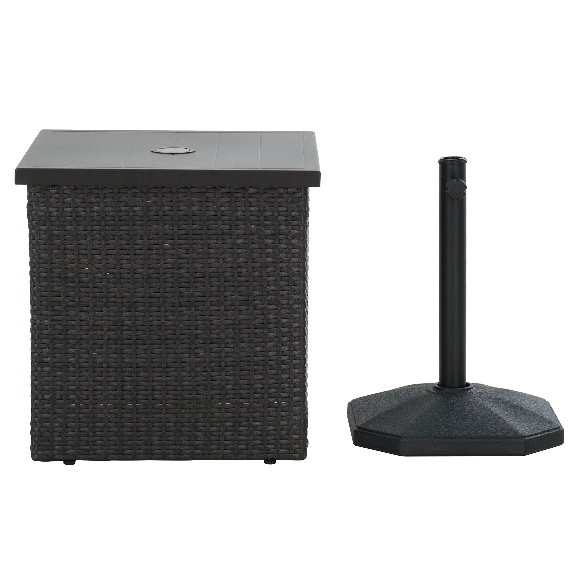 SUNJOY Combination Umbrella Stand Side Table